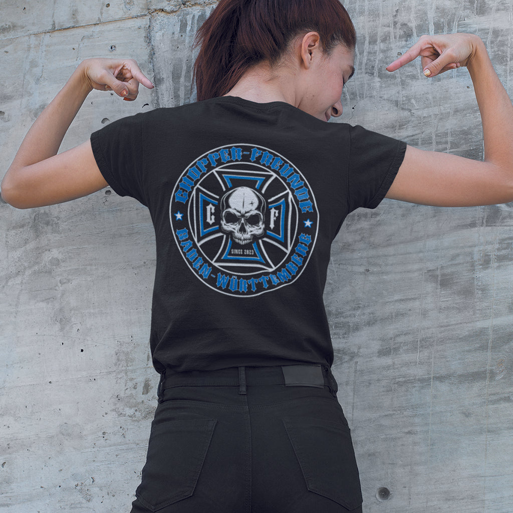 Chopper Freunde Damen T-Shirt "Rückendruck"