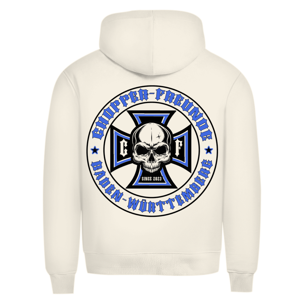 Chopper Freunde Herren Premium Bio Hoodie Brust und Rückendruck