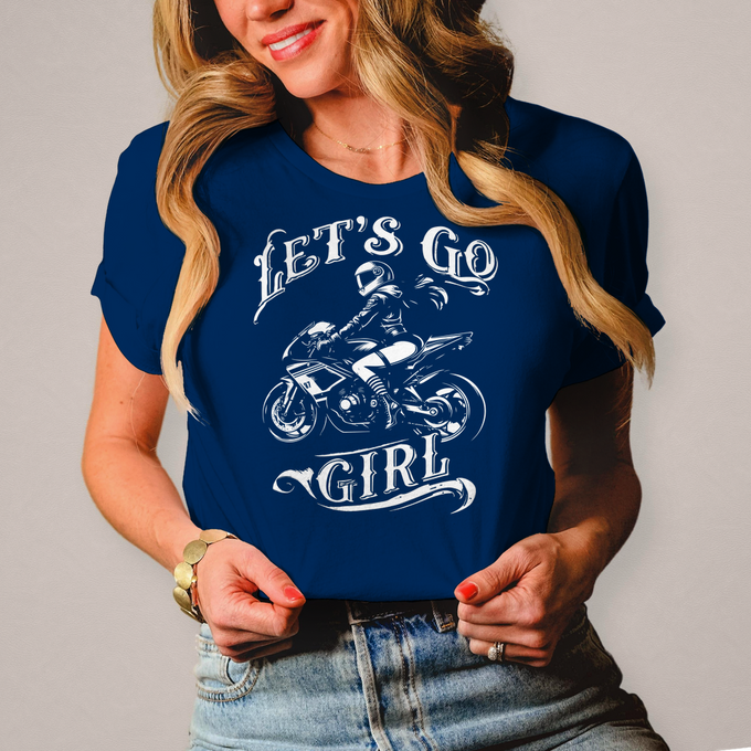 Damen T-Shirt "Lets Go Girl" – Produktansicht