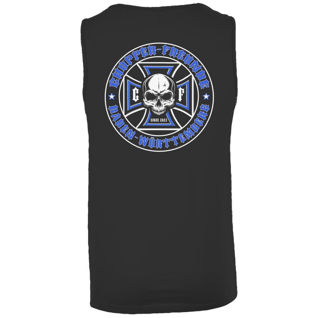 Herren Basic Tank Top Rücken Logo