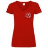 Damen Basic V-Neck T-Shirt Chopper-Freunde T-Shirt 