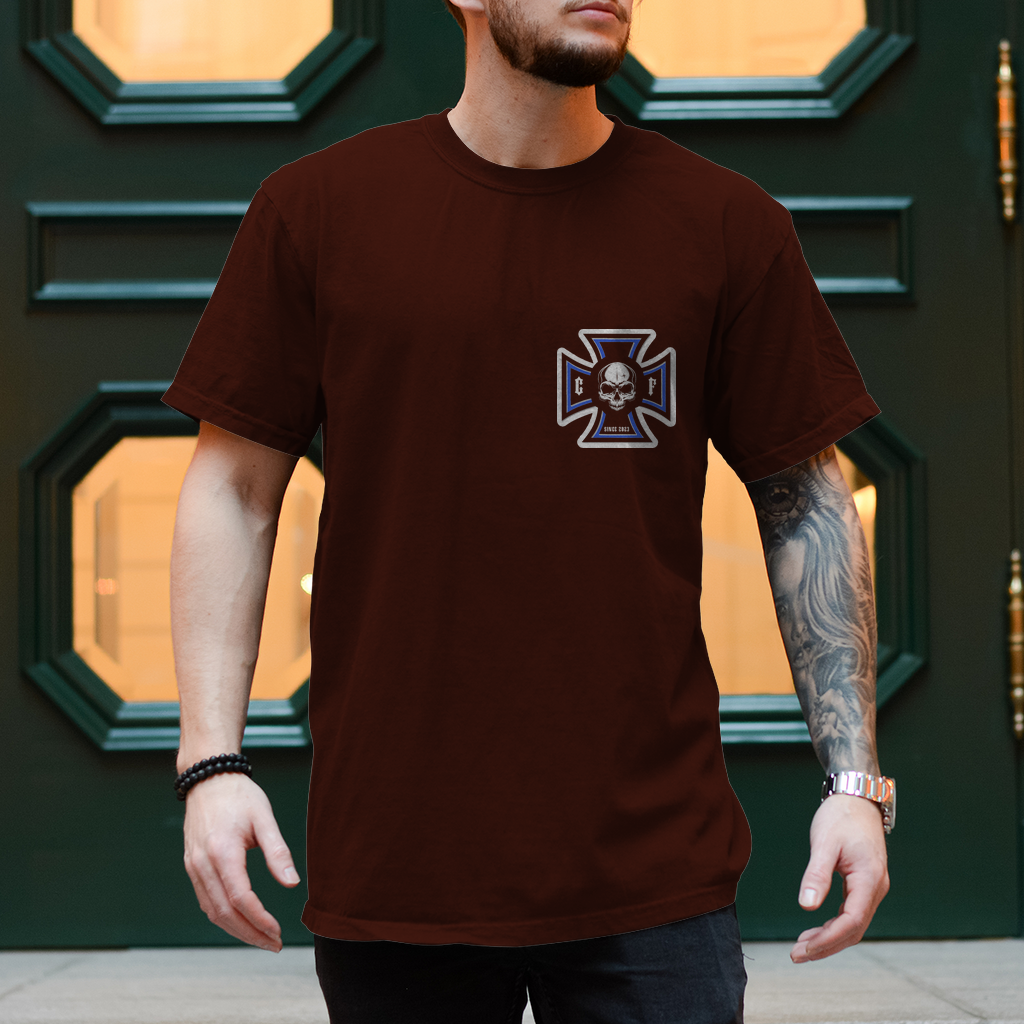 Herren T-Shirt Rücken Logo