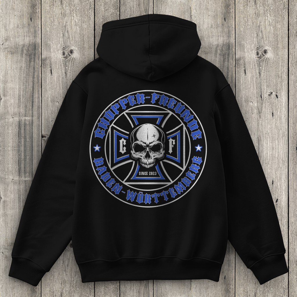 Damen Promo Hoodie Chopper-Freunde  " Vorder und Rückendruck"