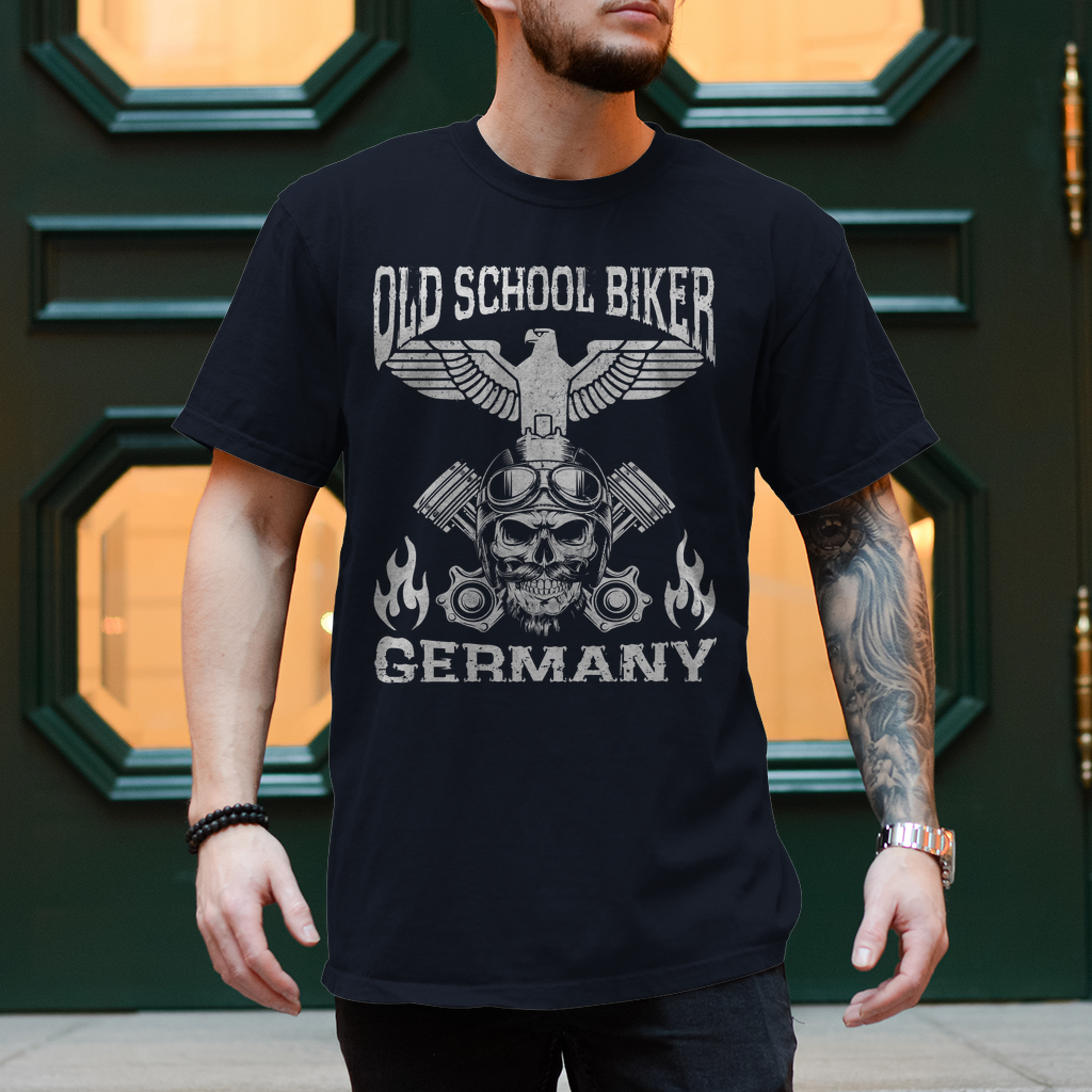 T-Shirt "Old School Biker Germany" Variante 2