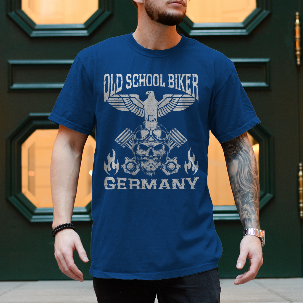 T-Shirt "Old School Biker Germany" Variante 2