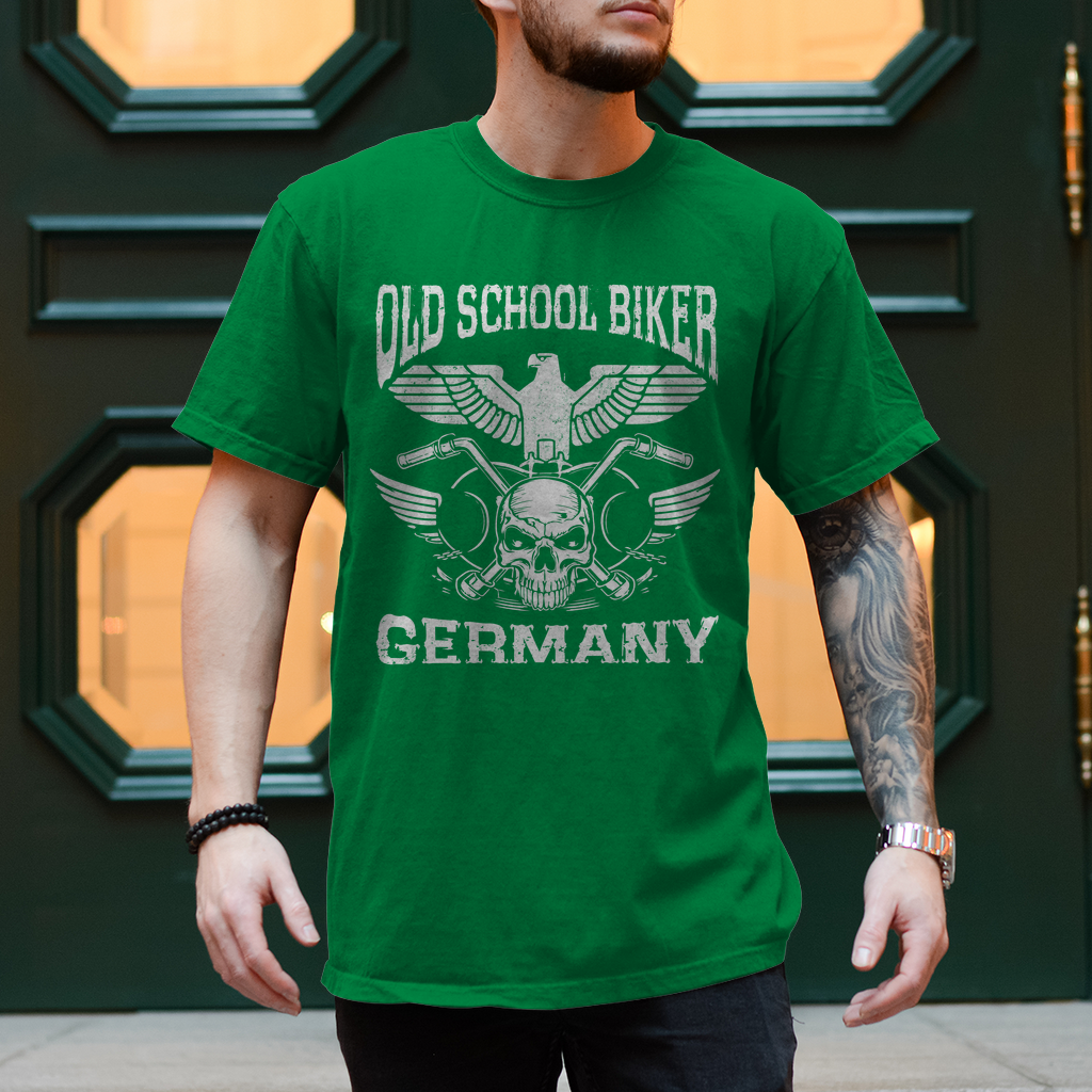 T-Shirt "Old School Biker Germany" Variante 4