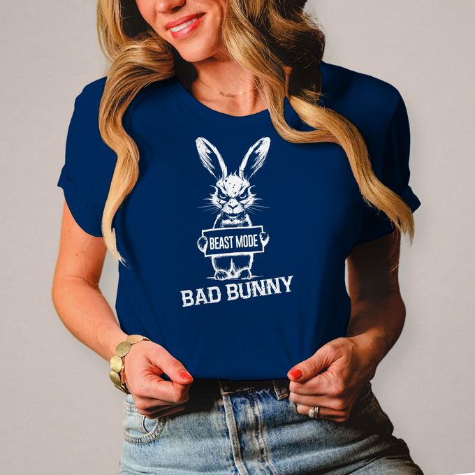 Damen "Bad Bunny" Bikerin Shirt – Produktansicht