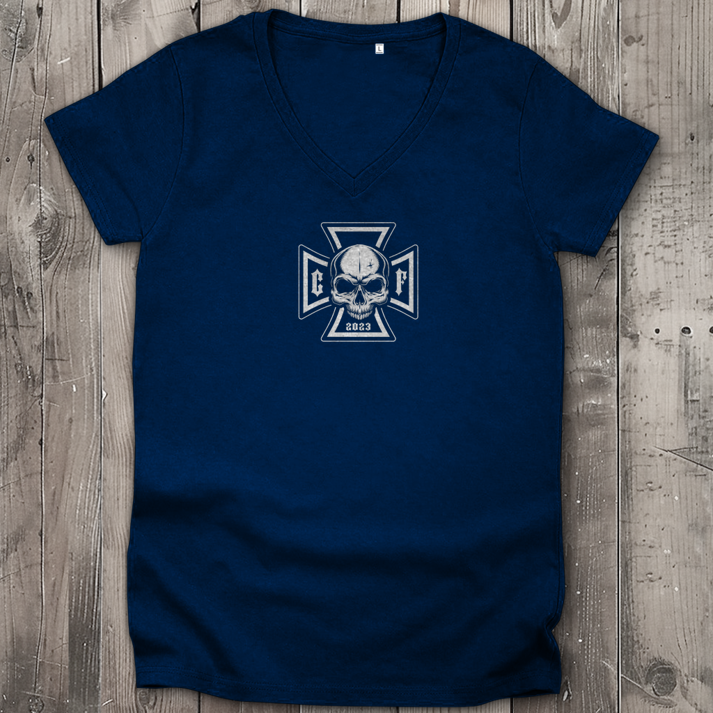 Damen Premium Bio V-Neck T-Shirt 2 Jahre Sonderedition