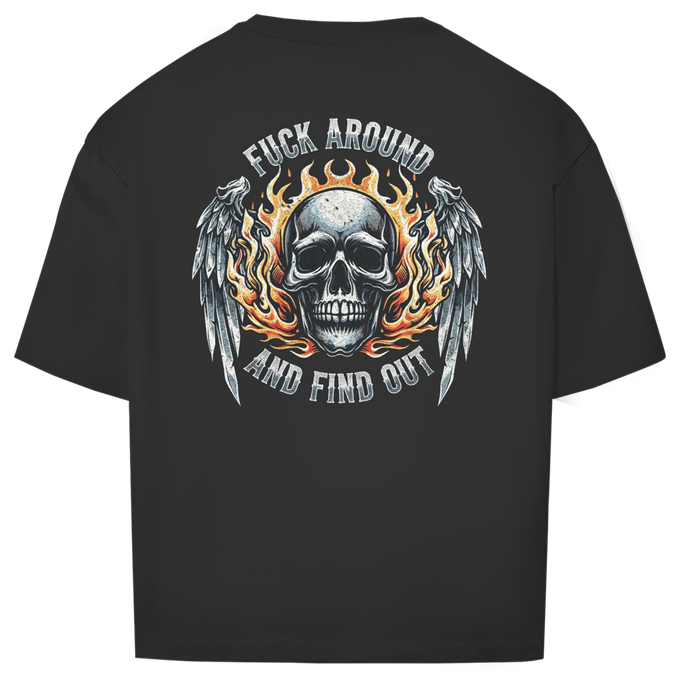 Oversize T-Shirt F*CK AROUND AND FIND OUT Variante 4 – Rückansicht
