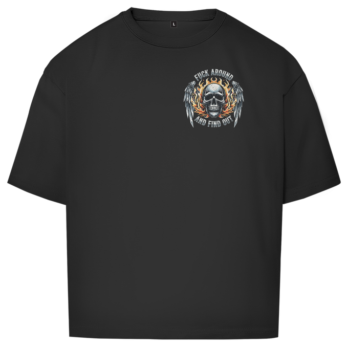 Oversize T-Shirt F*CK AROUND AND FIND OUT Variante 4 – Vorderansicht