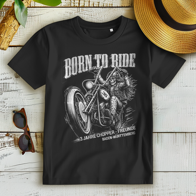 Damen Premium Bio T-Shirt 3 Jahre Chopper Freunde – Vorderansicht
