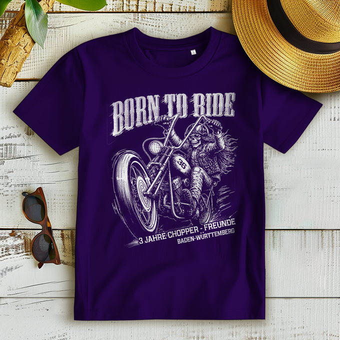Damen Premium Bio T-Shirt 3 Jahre Chopper Freunde – Vorderansicht