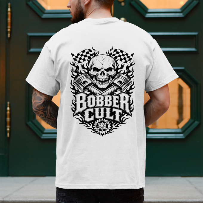 Biker T-Shirt: BOBBER CULT – Rückansicht