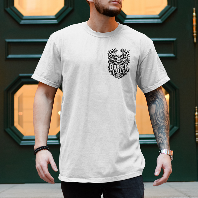 Biker T-Shirt: BOBBER CULT – Vorderansicht
