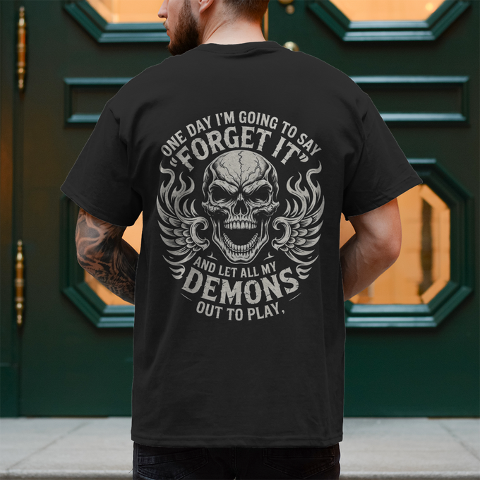 Biker T-Shirt "Demons Out To Play" – Rückansicht