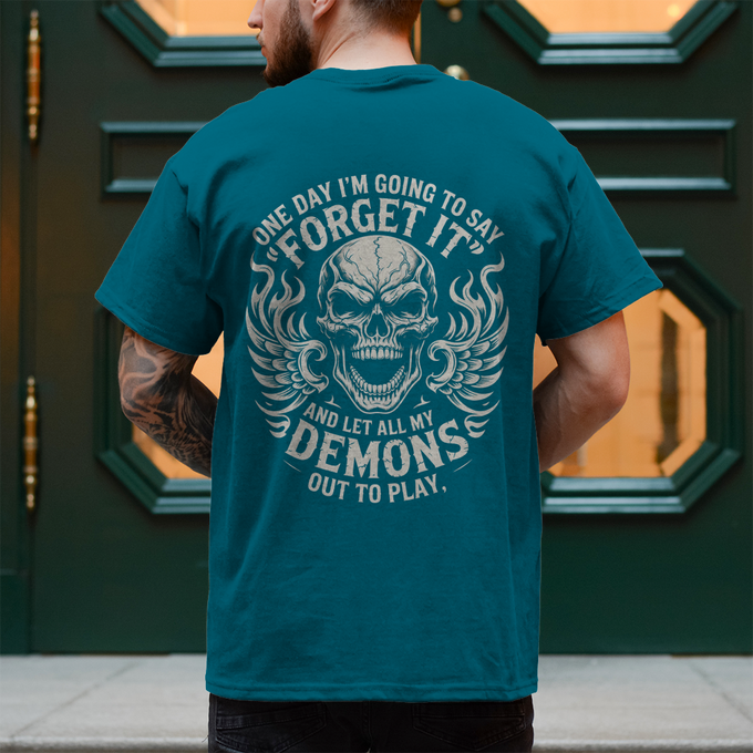 Biker T-Shirt "Demons Out To Play" – Rückansicht