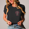 Damen Biker T-Shirt – Brust und Rückenprint 