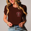 Damen Biker T-Shirt – Brust und Rückenprint 