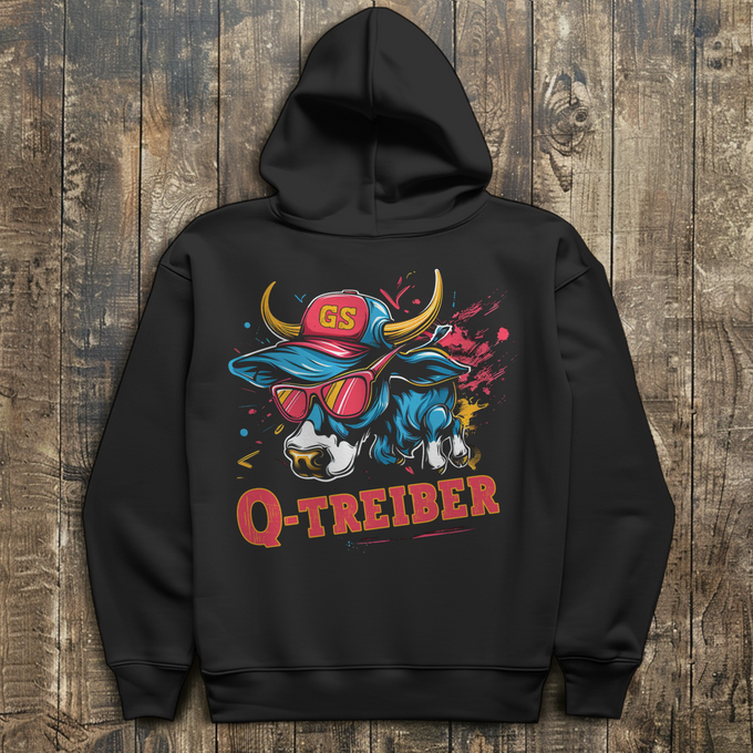 Herren Hoodie Q-Treiber Version 1 – Rückansicht
