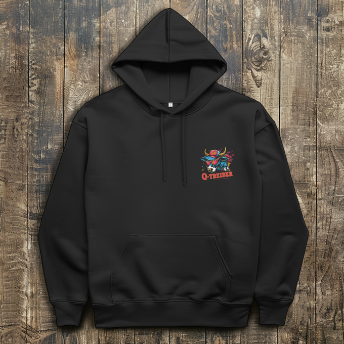 Herren Hoodie Q-Treiber Version 1 – Vorderansicht