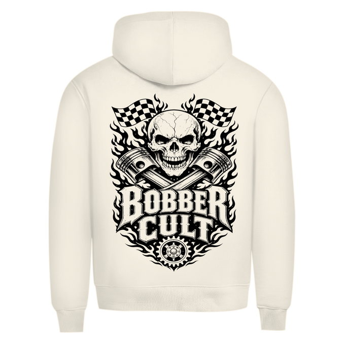 Herren Premium Bio Hoodie „Bobber Cult“ – Rückansicht