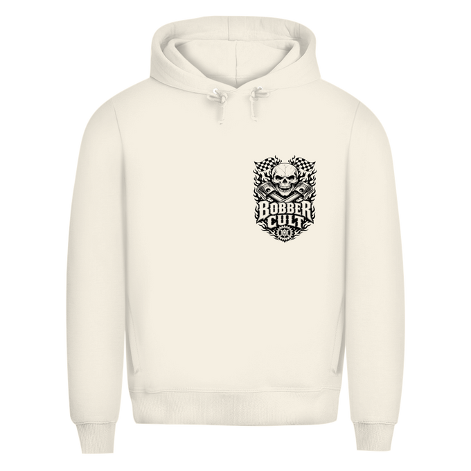 Herren Premium Bio Hoodie „Bobber Cult“ – Vorderansicht