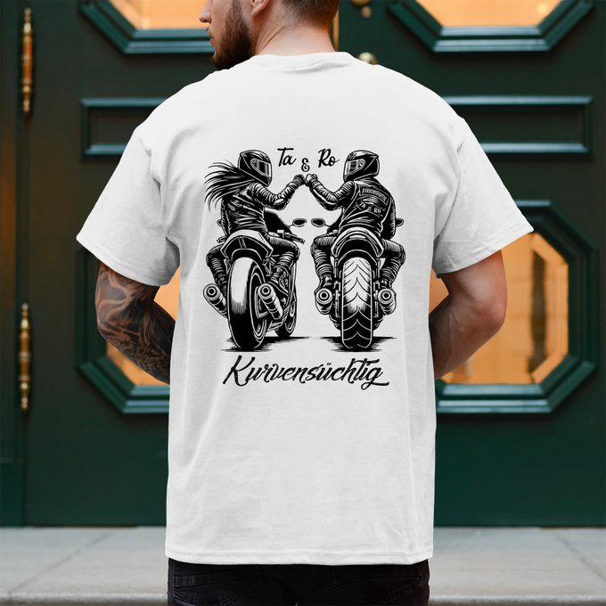 Herren T-Shirt Schräglage Brust – Produktansicht