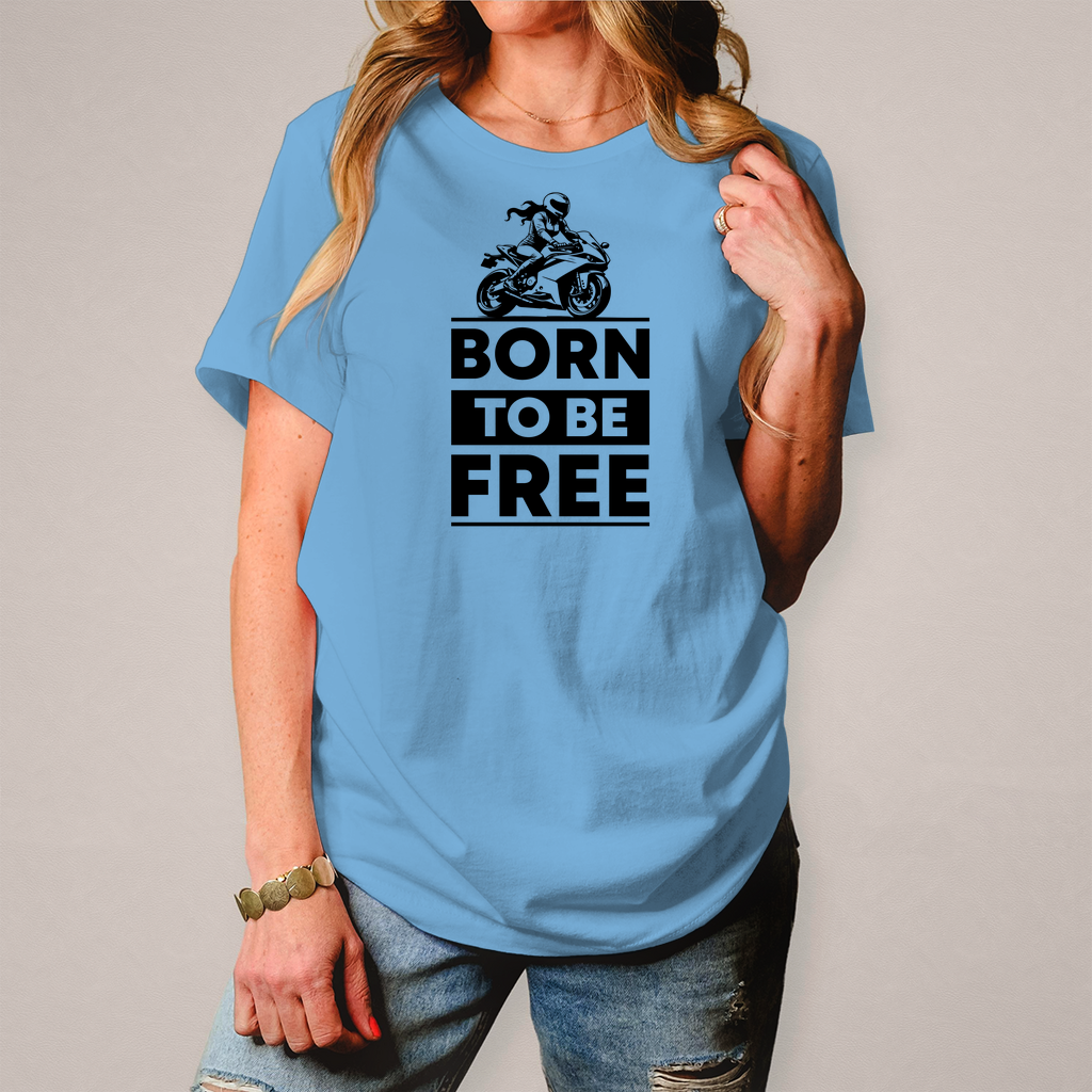 Damen T-Shirt "Born To Be Free"