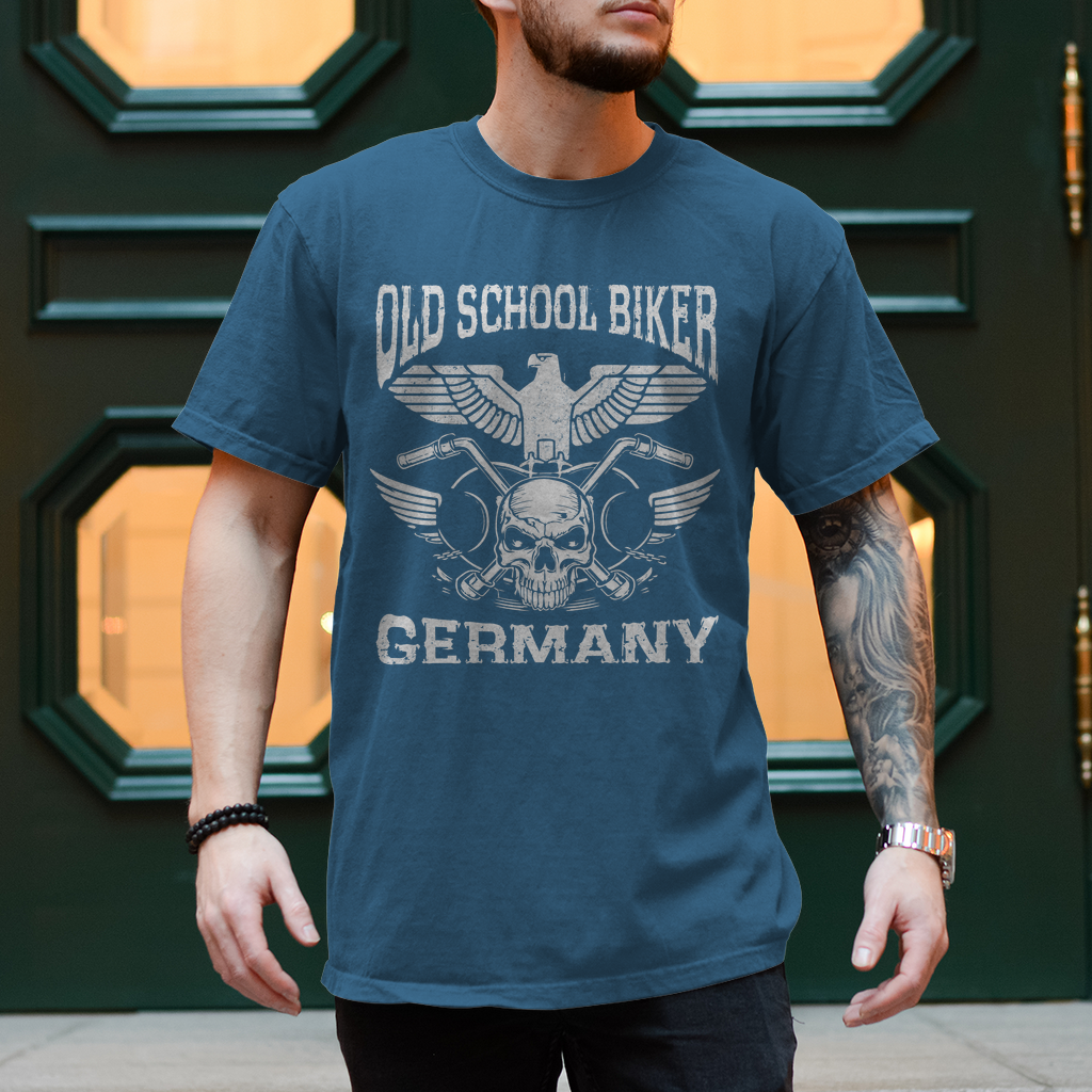 T-Shirt "Old School Biker Germany" Variante 4