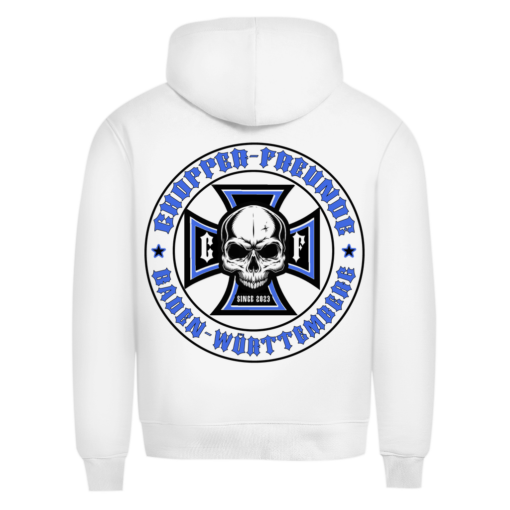 Chopper Freunde Herren Premium Bio Hoodie Brust und Rückendruck