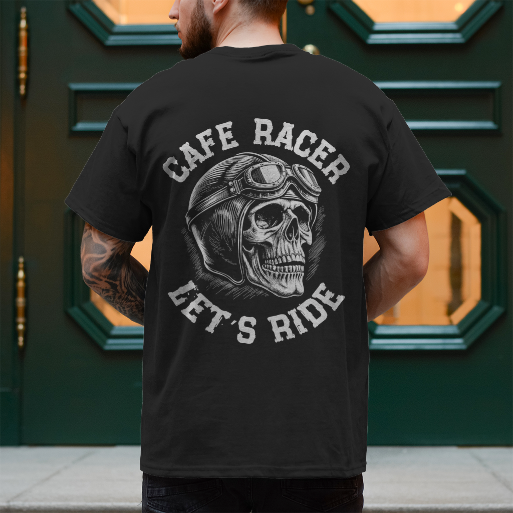 Biker T-Shirt "Cafe Racer Let´s Ride"