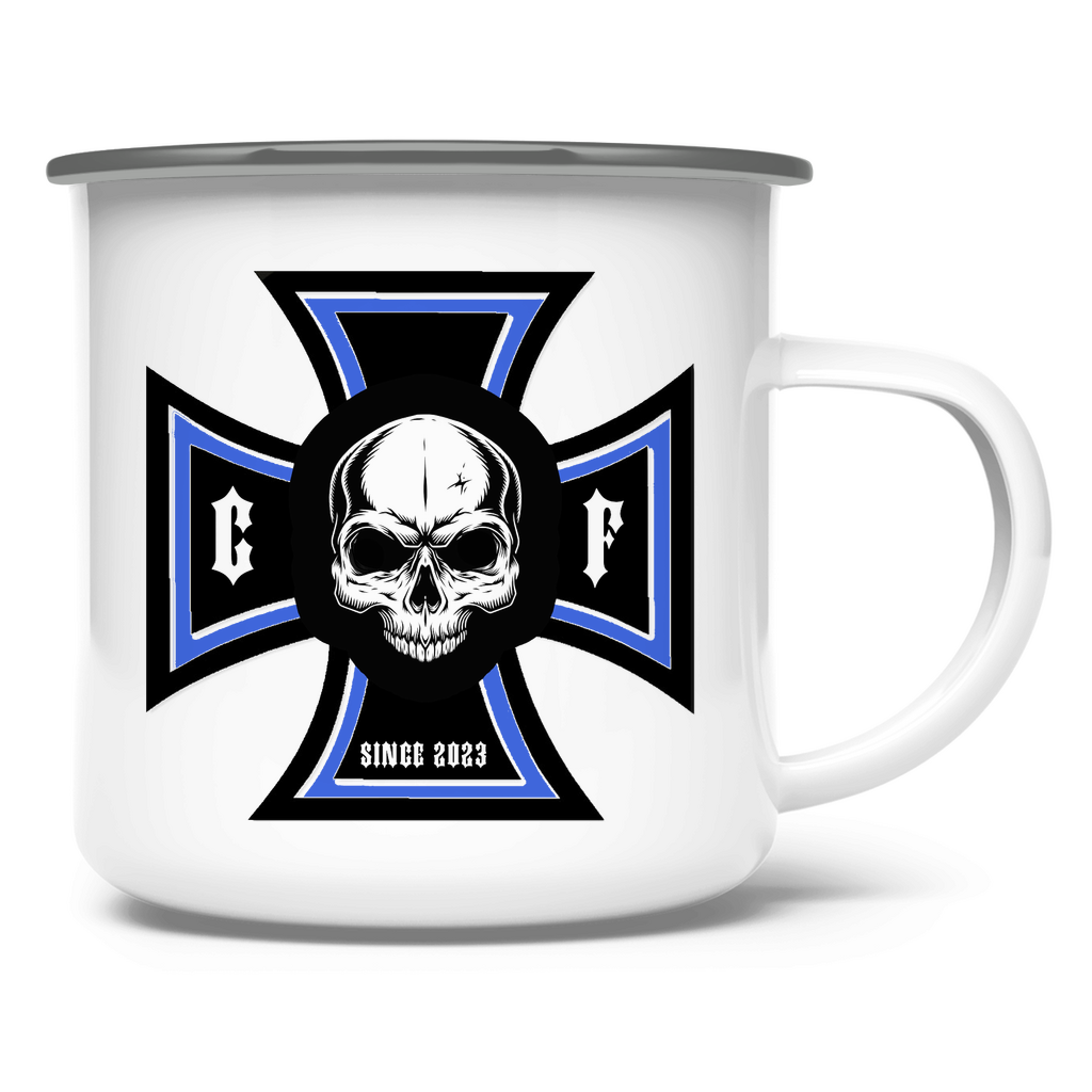 Chopper-Freunde Email Tasse