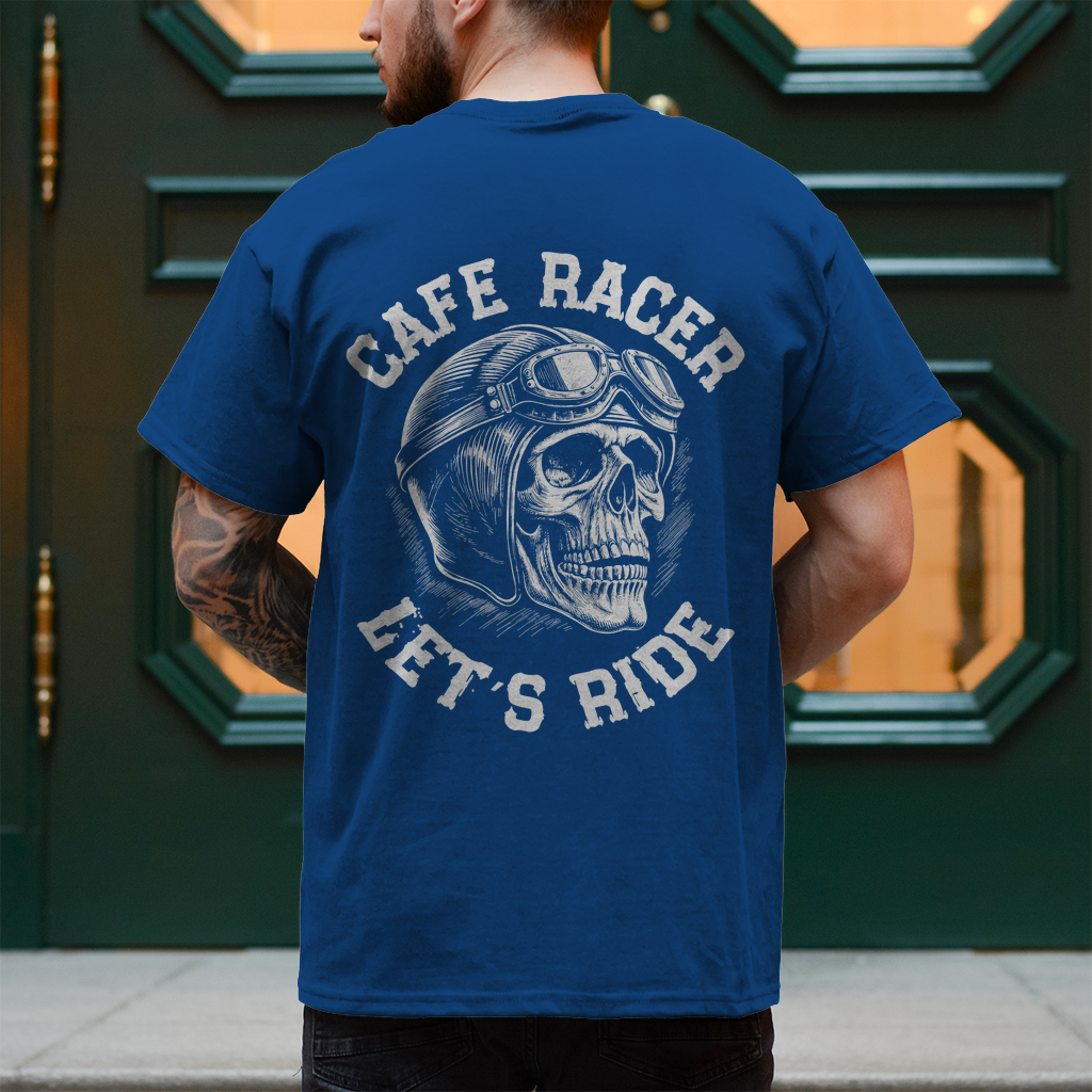 Biker T-Shirt "Cafe Racer Let´s Ride"