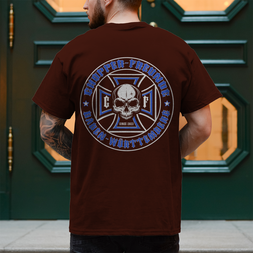 Herren T-Shirt Rücken Logo