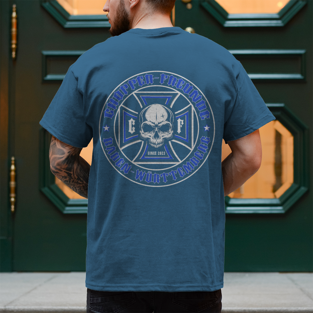 Herren T-Shirt Rücken Logo