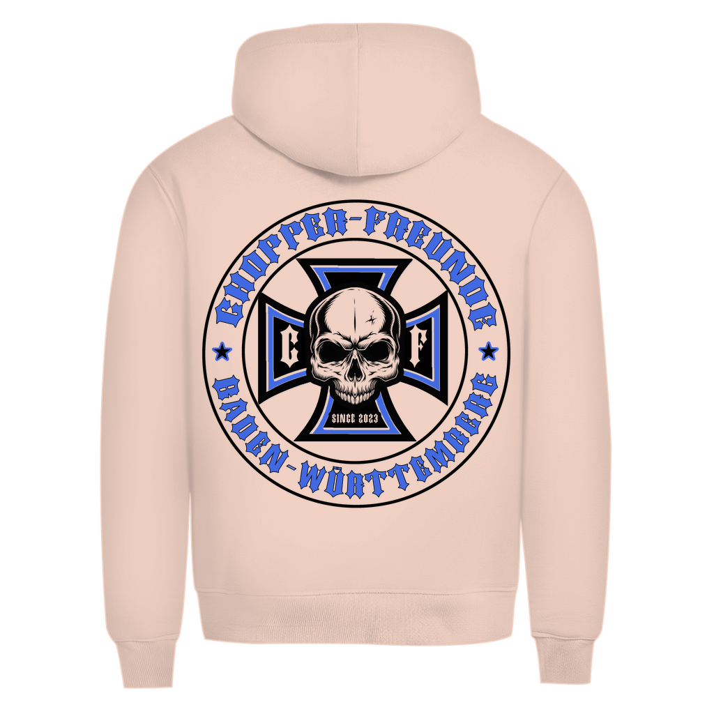 Chopper Freunde Herren Premium Bio Hoodie Brust und Rückendruck