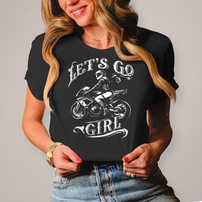 Damen T-Shirt "Lets Go Girl" – Produktansicht