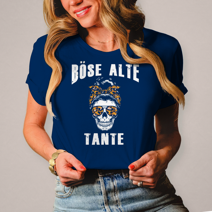 Damen T-Shirt Damen T-Shirt "Böse alte Tante" Variante 2 – Produktansicht
