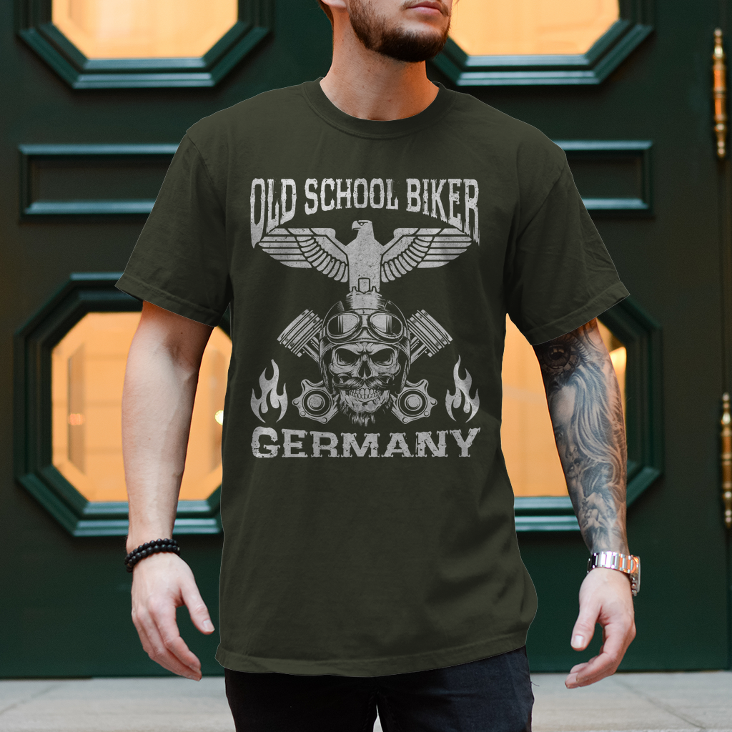 T-Shirt "Old School Biker Germany" Variante 2