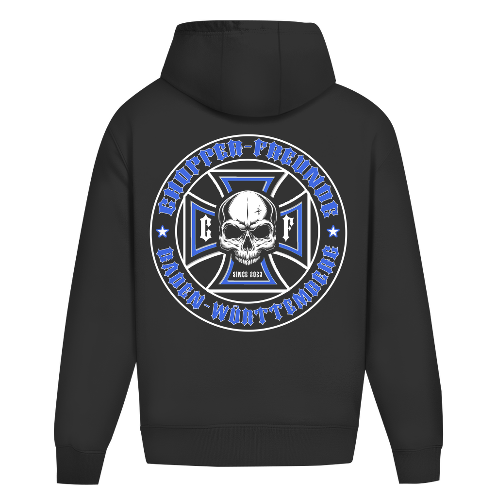 EXTRA DICKER Chopper-Freunde Oversize Unisex Hoodie Ohne Kordel  "Vorder und Rückendruck"