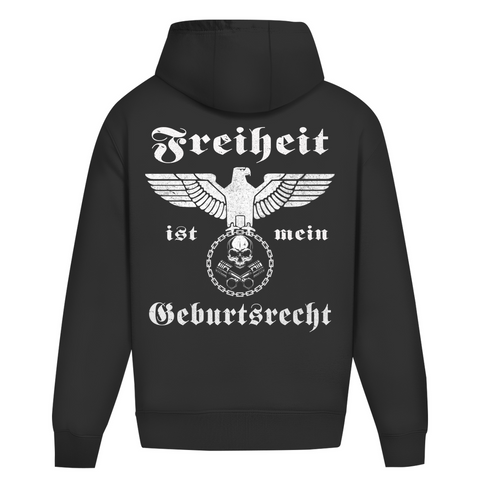 Oversize Hoodie Ohne Kordel "Freiheit ist mein Geburtsrecht"