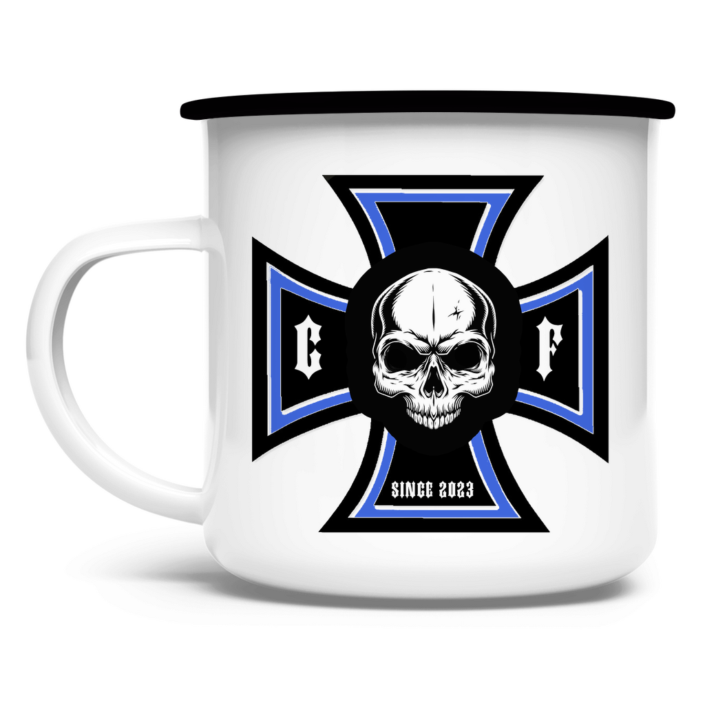 Chopper-Freunde Email Tasse