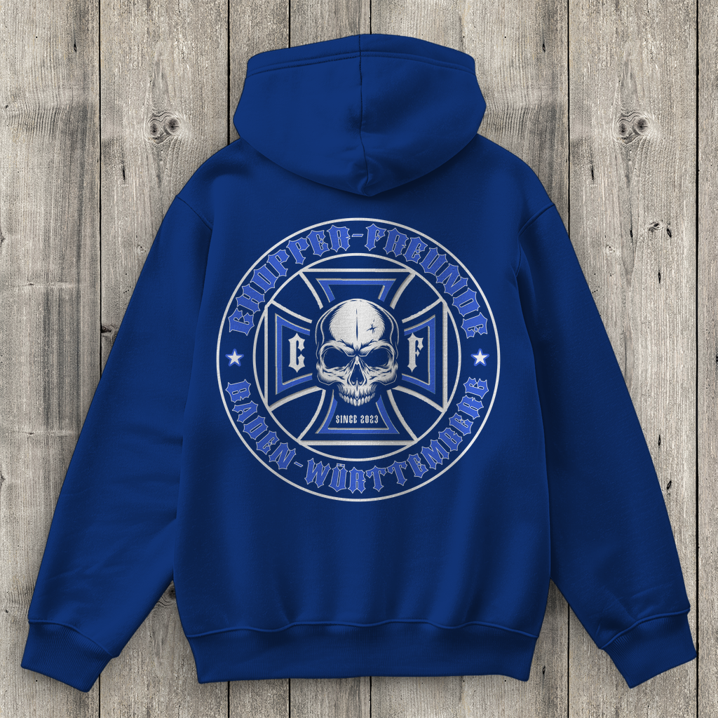 Damen Promo Hoodie Chopper-Freunde  " Vorder und Rückendruck"