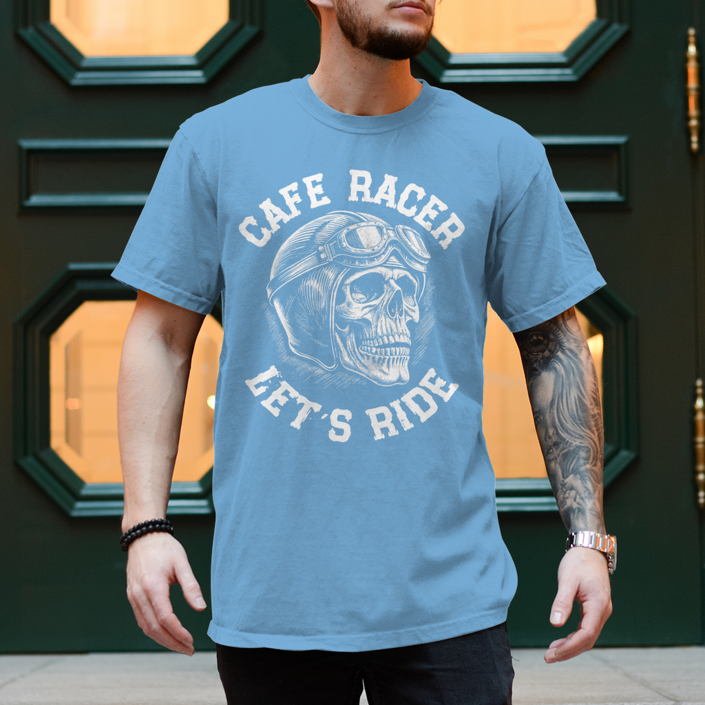 Biker T-Shirt "Cafe Racer Let´s Ride"