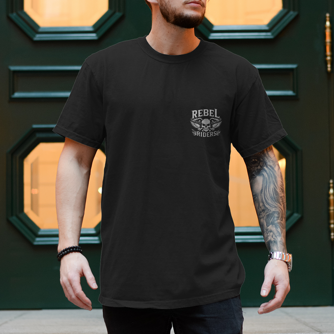BikerT-Shirt "Biker Just Ride" – Produktansicht
