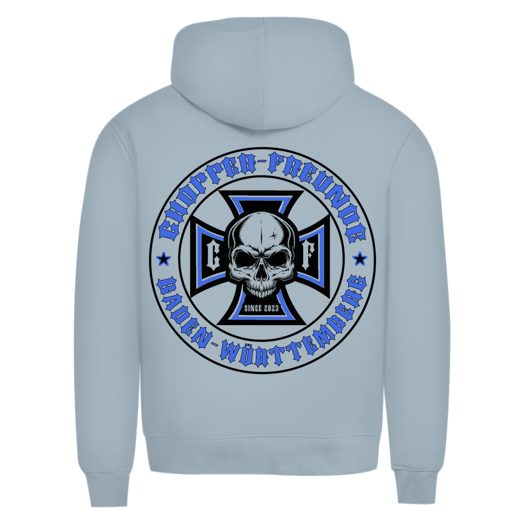 Chopper Freunde Herren Premium Bio Hoodie Brust und Rückendruck