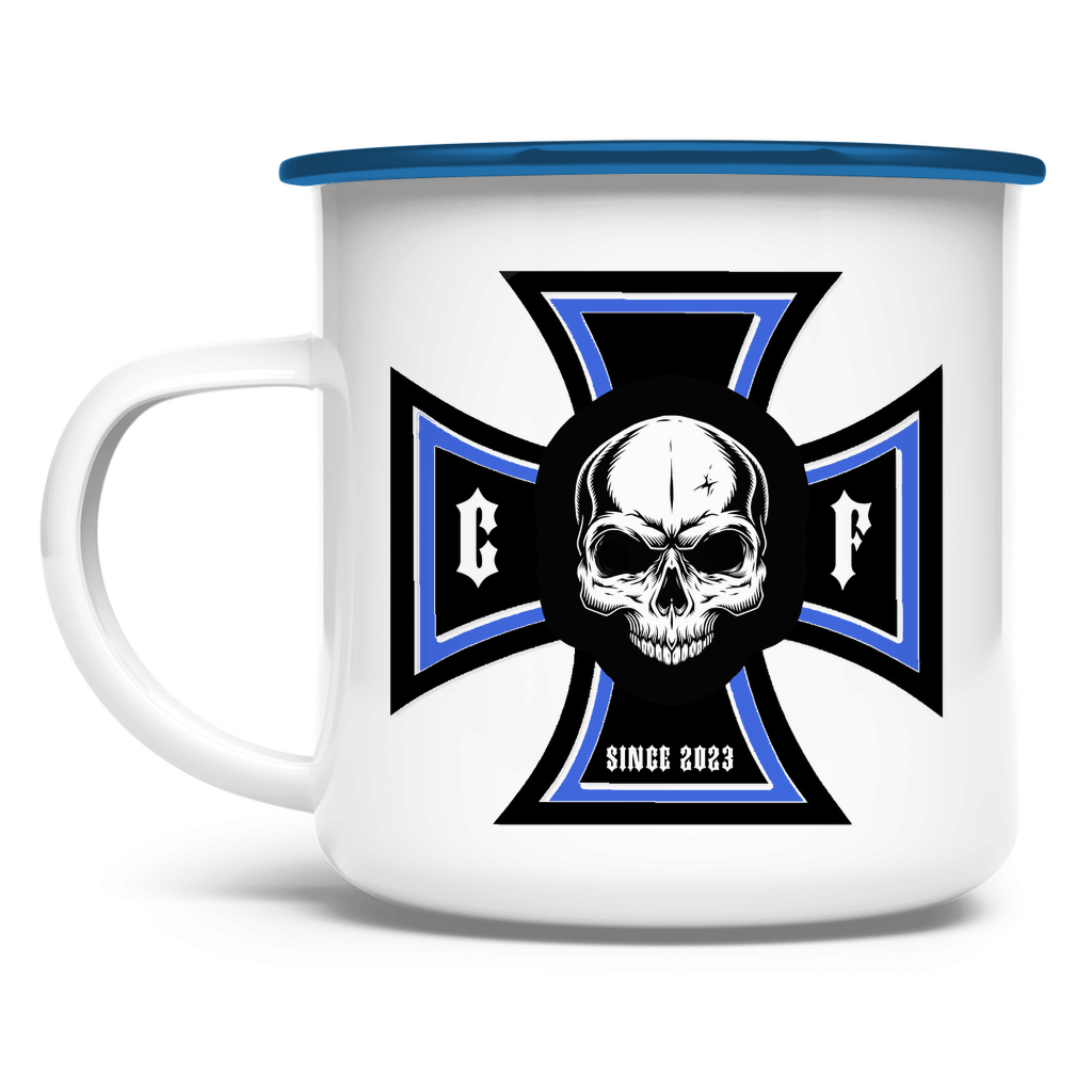 Chopper-Freunde Email Tasse