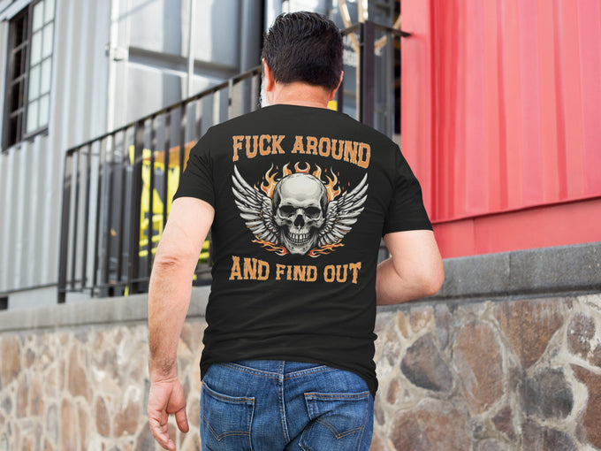 Biker Shirt: F*CK AROUND AND FIND OUT – Produktansicht