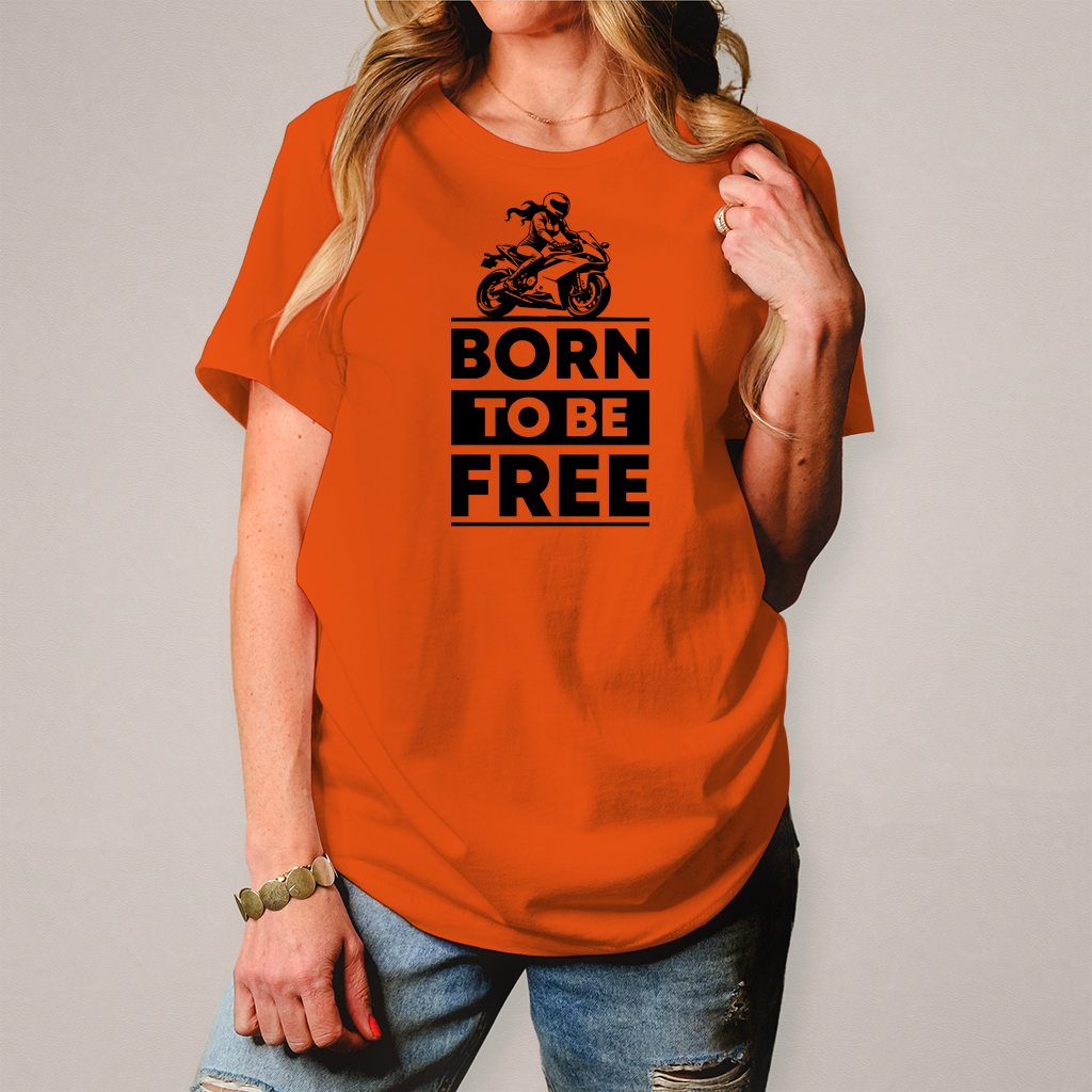 Damen T-Shirt "Born To Be Free"