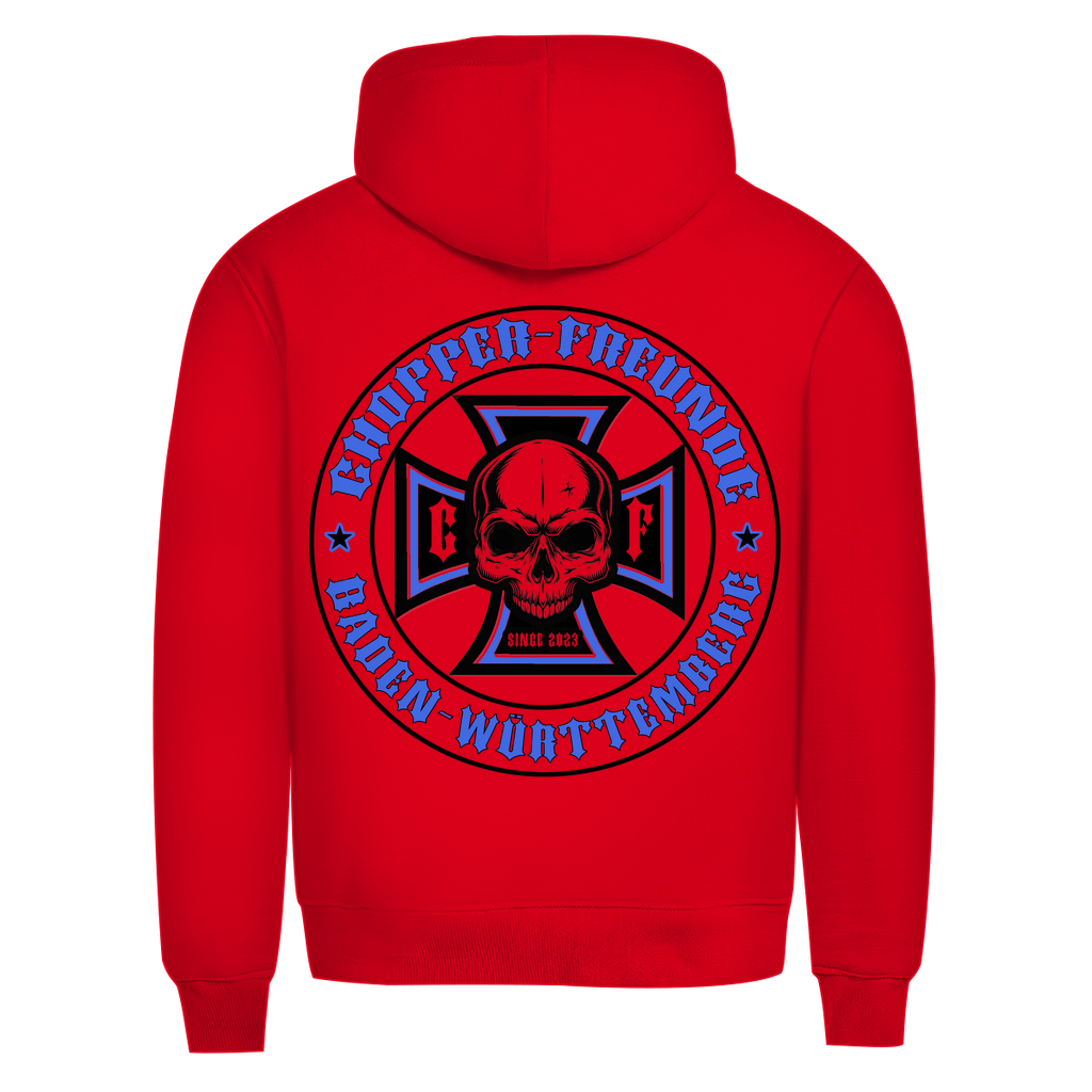 Chopper Freunde Herren Premium Bio Hoodie Brust und Rückendruck